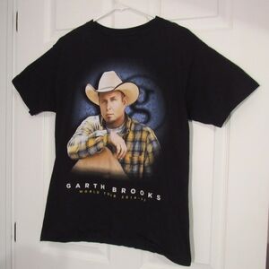 Garth Brooks World Tour 2014-2017 Country Music Mens Black T-Shirt Sz:M RN:15763